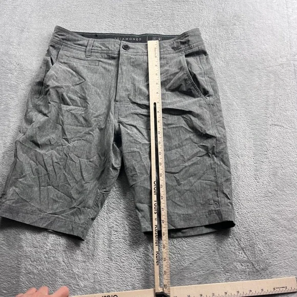 7 Diamonds Velocity Performance Shorts Mens 30 Heather Grey Stretch Golf Casual - Picture 8 of 10